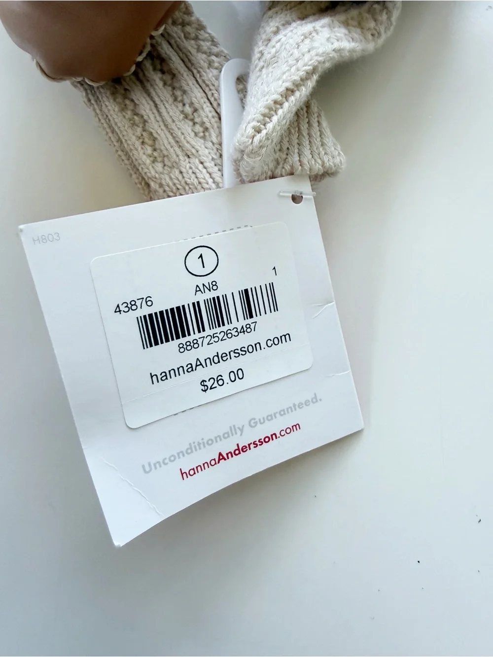 NWT Hanna Andersson Swedish Moccasins Size 1 in Oat Heather